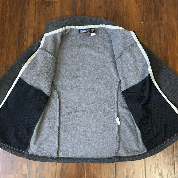 Vintage PATAGONIA SYNCHILLA Polar Basin Jacket Gray Full Zip Fleece - Picture 6 of 14